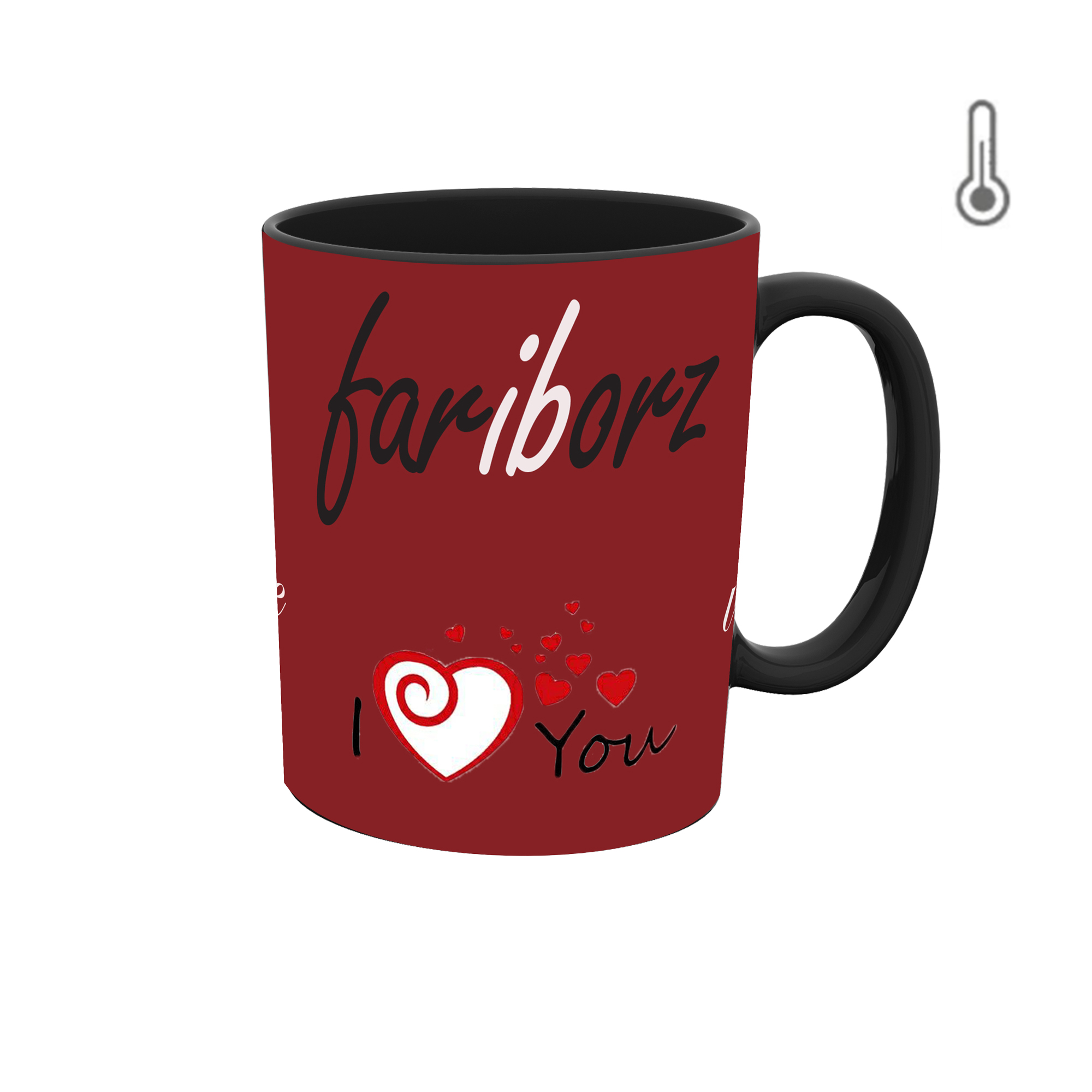 ماگ حرارتی طرح اسم فریبرز