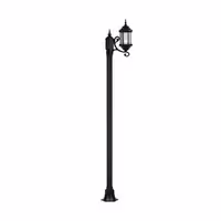 چراغ حیاطی ایستاده تک شاخه با طول 2.6 متر شفق مدل سورنا کد 2915
