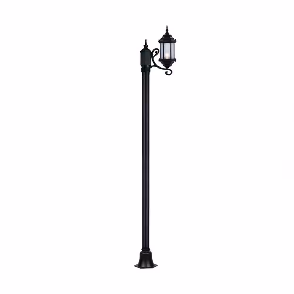 چراغ حیاطی ایستاده تک شاخه با طول 2.6 متر شفق مدل سورنا کد 2915