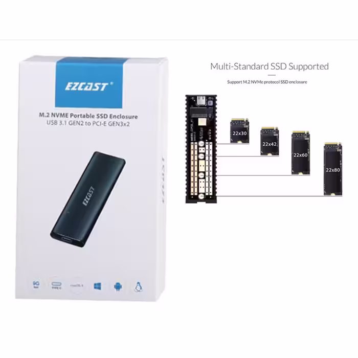 قاب هارد ssd ایزی کست مدل vnto-7019