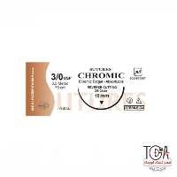 نخ بخیه کرومیک 3/0 کات 19 سوچرز