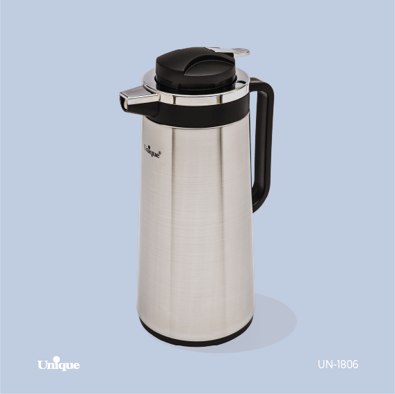 فلاکس 1/6 لیتر استیل شیشه دار یونیک کد محصول: UN-1806