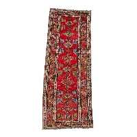 فرش قدیمی دستباف کناره طول چهار متر سی پرشیا کد 101786