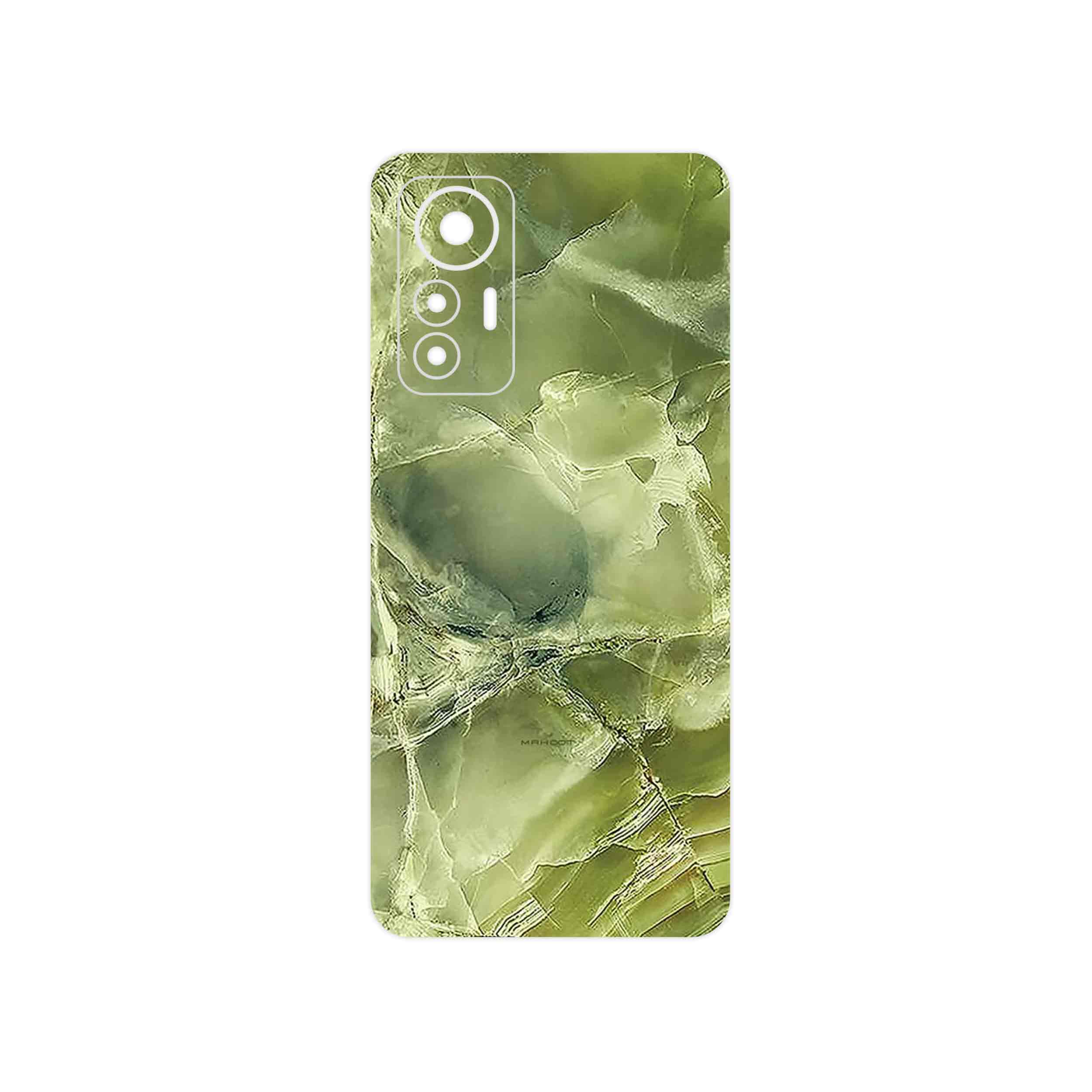 برچسب پوششی ماهوت مدل Green_Crystal_Marble مناسب برای گوشی موبایل شیائومی 12 Lite