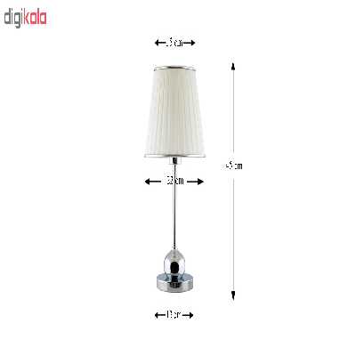 آباژور رومیزی آصفیان طرح کلارا steel مدل 2-MRK1