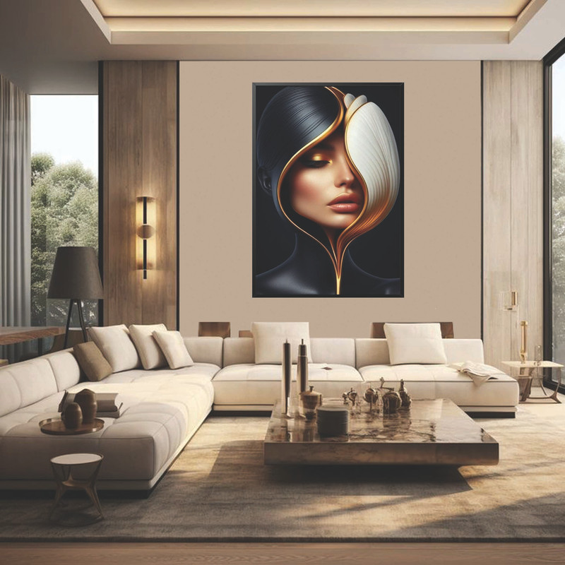 تابلو شاسی مدل چهره کد 206 | دنیای قاب