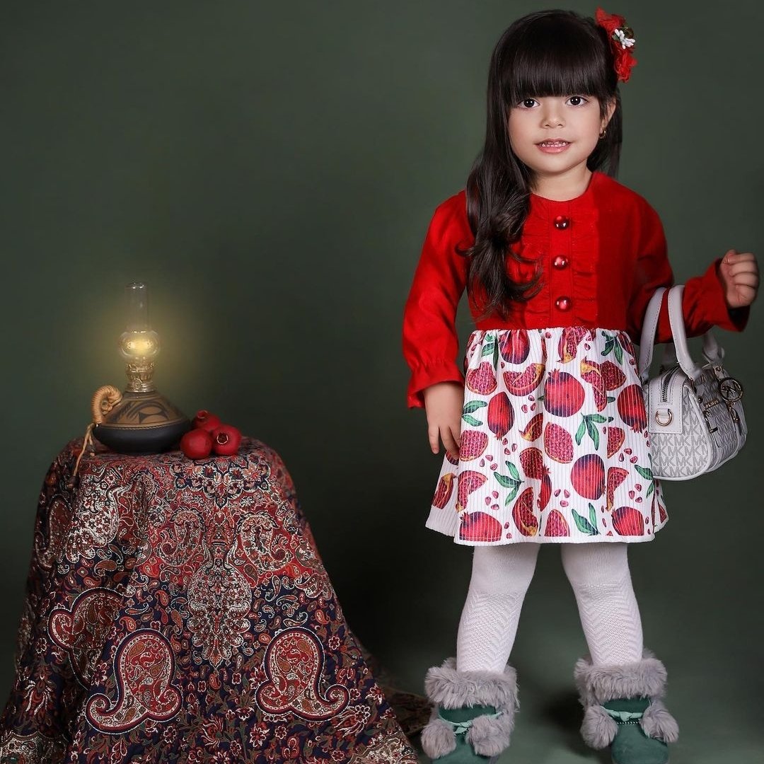 لباس یلدایی دخترانه