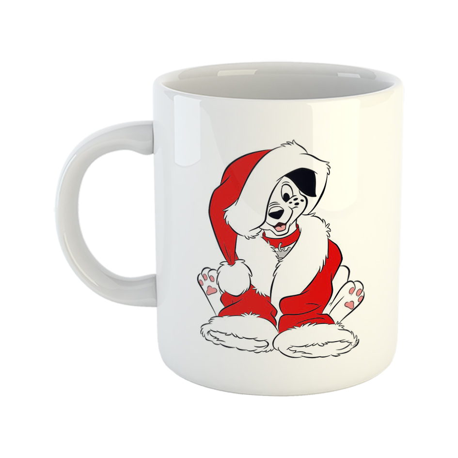 ماگ طرح کریسمس مدل سگ