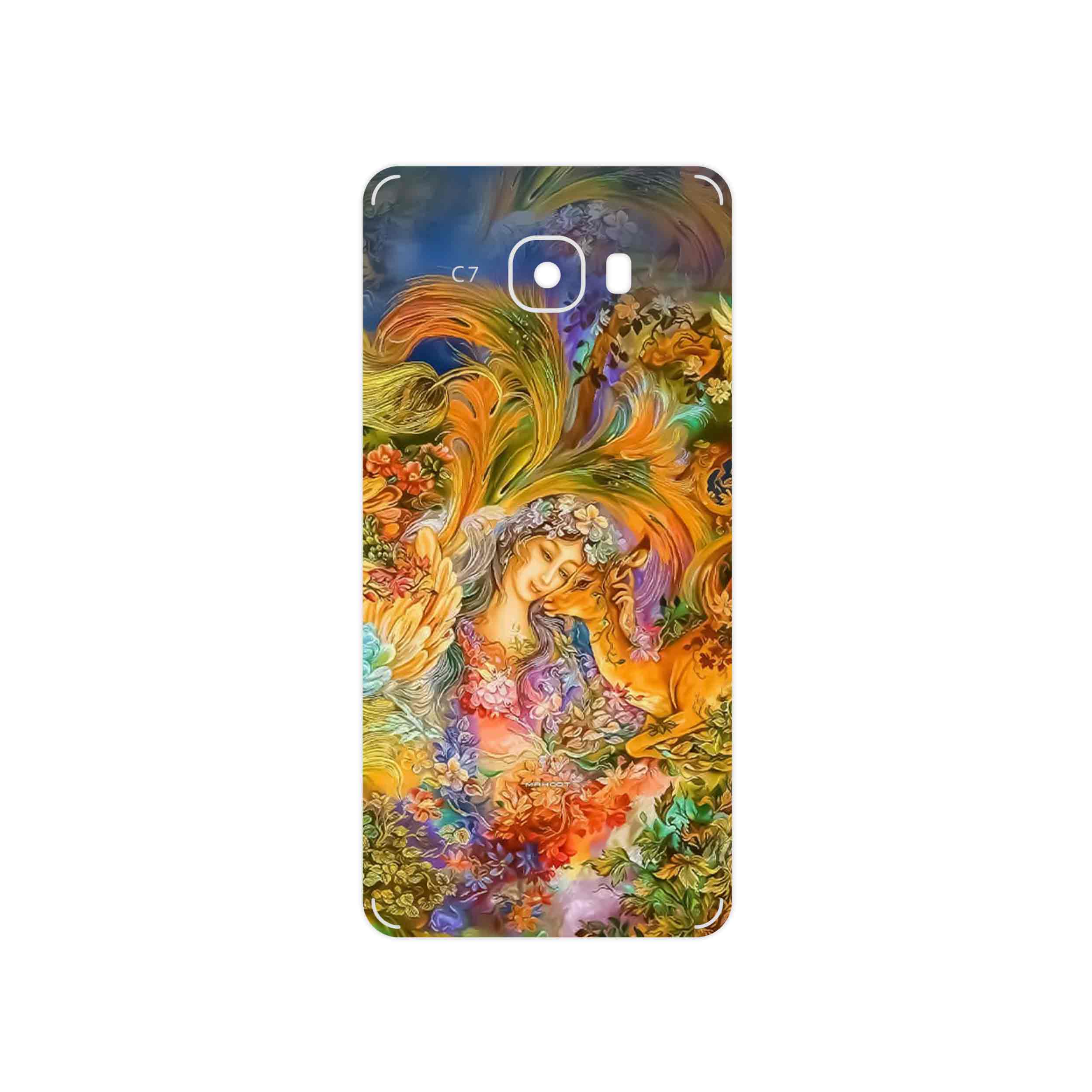 برچسب پوششی ماهوت مدل Persian miniature 3 مناسب برای گوشی موبایل سامسونگ Galaxy C7
