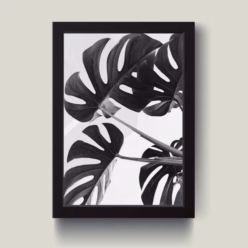 تابلو مدل مینیمال Leaf کدm2404-b | دنیای قاب