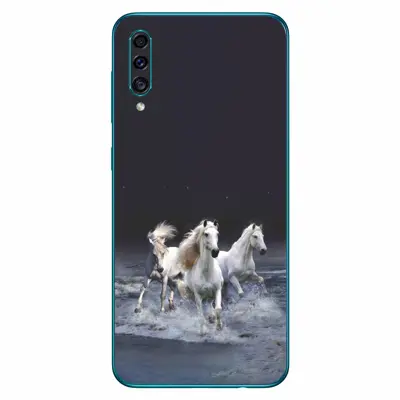 برچسب پوششی سلبیت مدل اسبهای سفید  مناسب برای گوشی موبایل سامسونگ Galaxy A30S