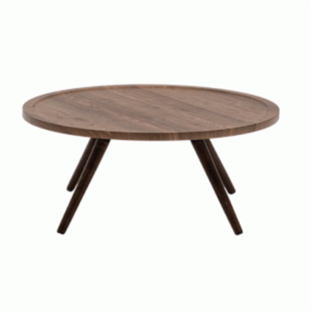 میز جلو مبلی قطر 90 زوم چوبی نظری