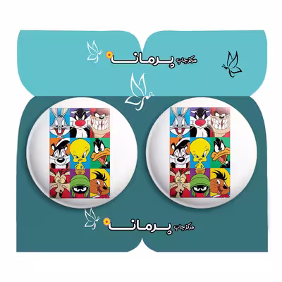 پیکسل پرمانه طرح looney tunes کد pm2n.27329 مجموعه 2 عددی