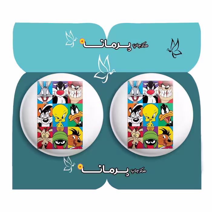 پیکسل پرمانه طرح looney tunes کد pm2n.27329 مجموعه 2 عددی