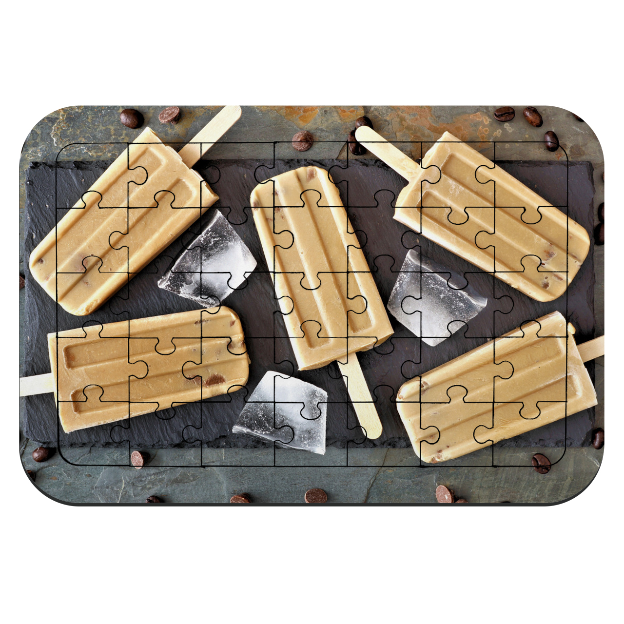  پازل 35 تکه طرح بستنی چوبی مدل NI512