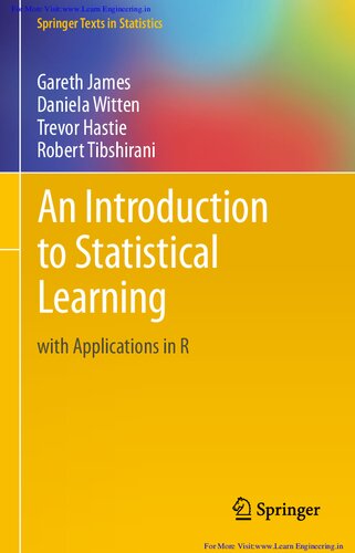 خرید و دانلود نسخه کامل کتاب An Introduction to Statistical Learning (with Applications in R)