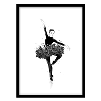 قیمت و خرید تابلو دکوراتیو مدل نقاشی آبرنگ بالرین کد 1880