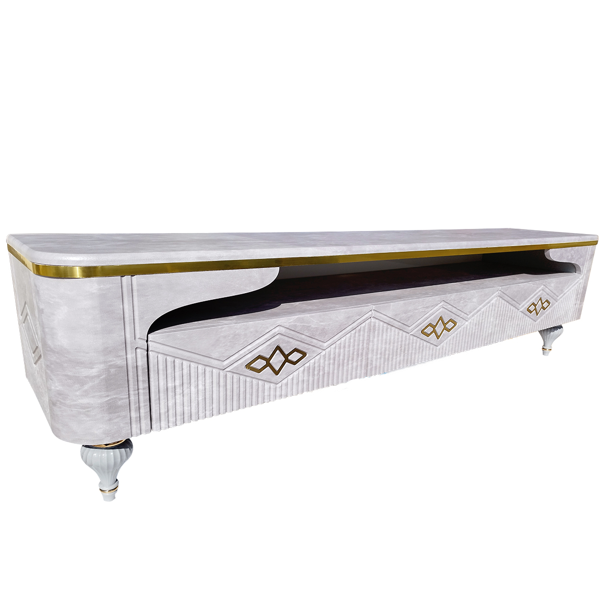 میز تلویزیون بیتلی مدل دکومبل کد 206