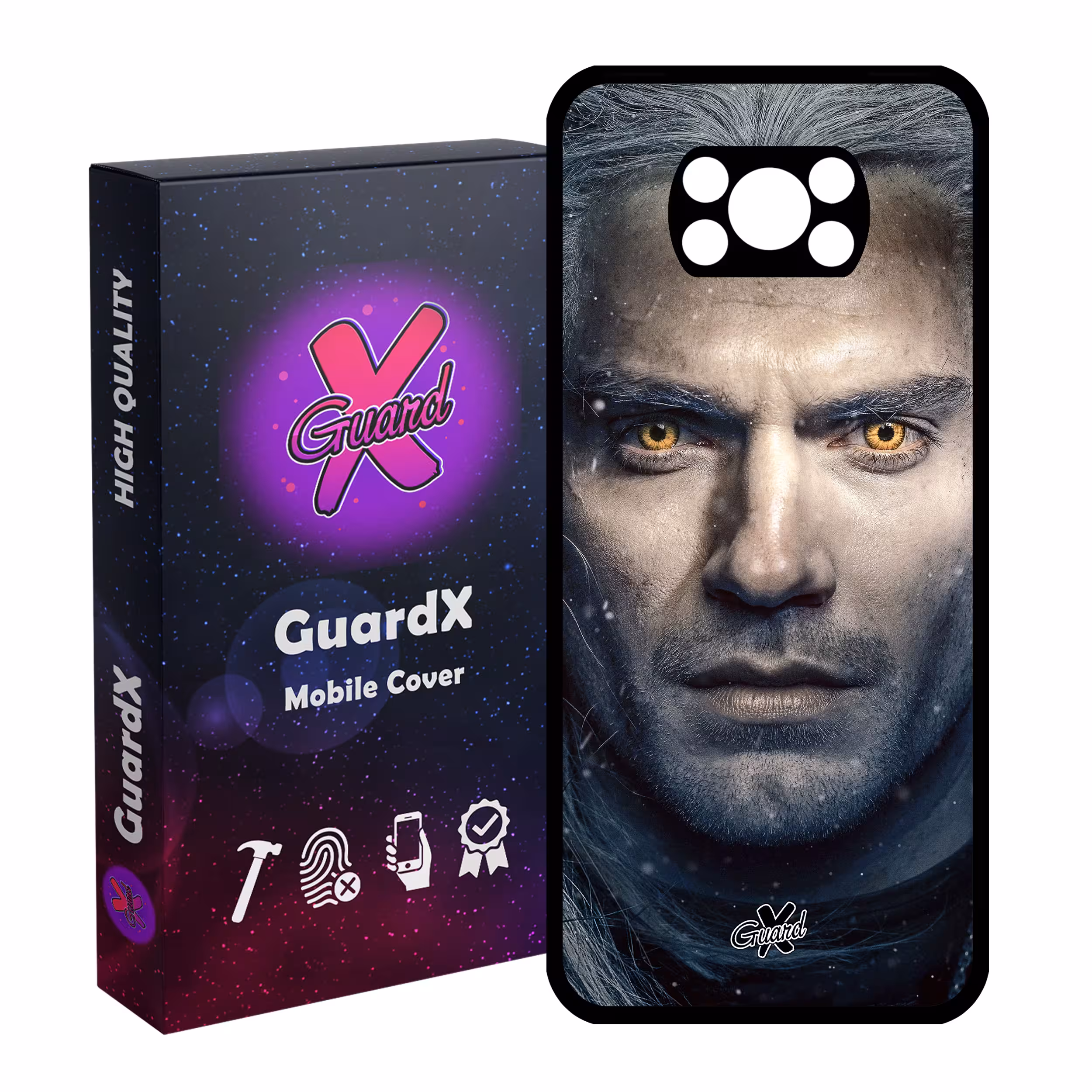 کاور گارد ایکس طرح Witcher مدل Glass10177 مناسب برای گوشی موبایل شیائومی Poco X3 / Poco X3 NFC