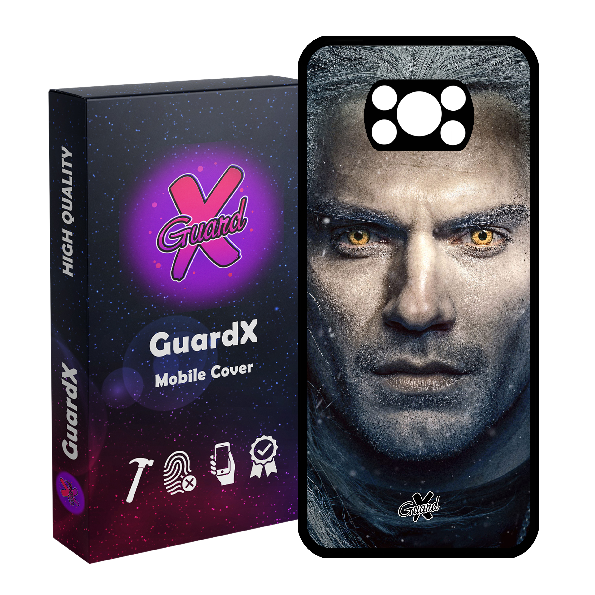 کاور گارد ایکس طرح Witcher مدل Glass10177 مناسب برای گوشی موبایل شیائومی Poco X3 / Poco X3 NFC