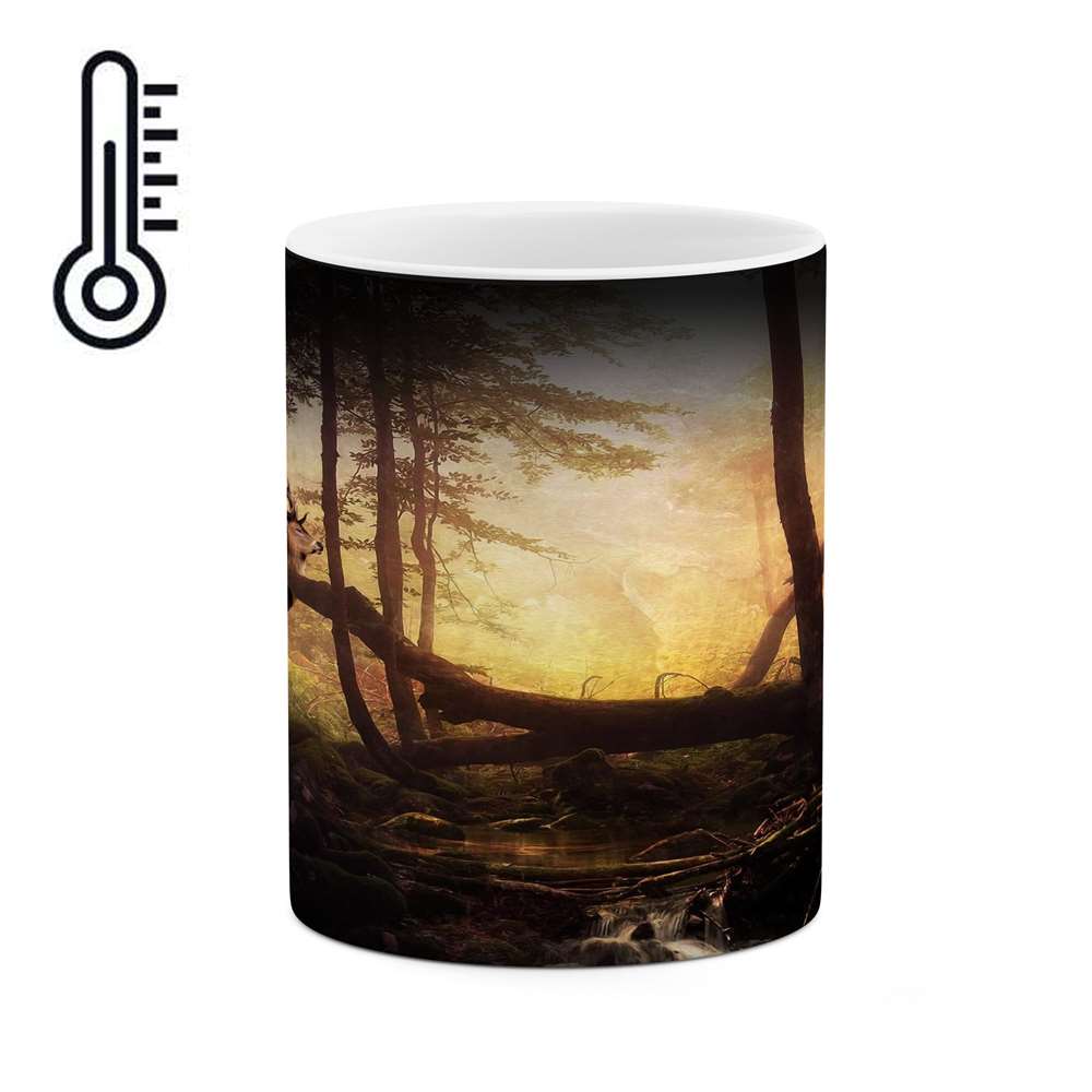 ماگ حرارتی کاکتی طرح نقاشی مدل mgh13930