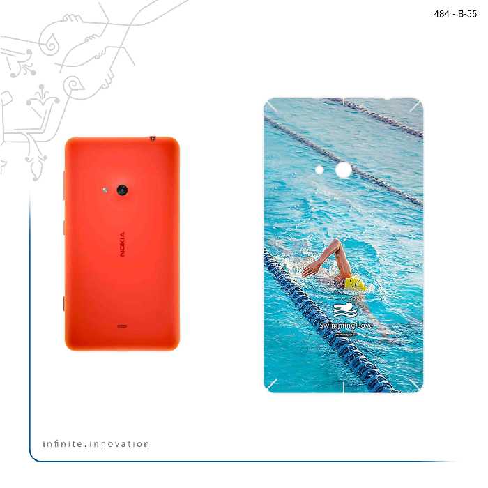 برچسب پوششی ماهوت مدل Swimming مناسب برای گوشی موبایل نوکیا Lumia 625