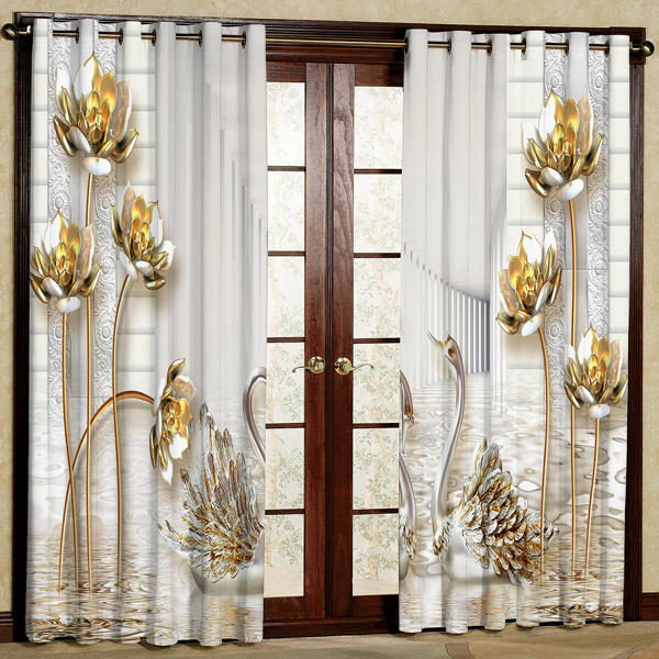 پرده پانچی کد 5542 سایز 280x140 سانتی متر