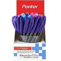 خودکار رنگی پنتر (فروش عمده) 50 عدد خودکار رنگی پنتر نانو آنتی باکتریال مدل Panter DP105 نوک 07