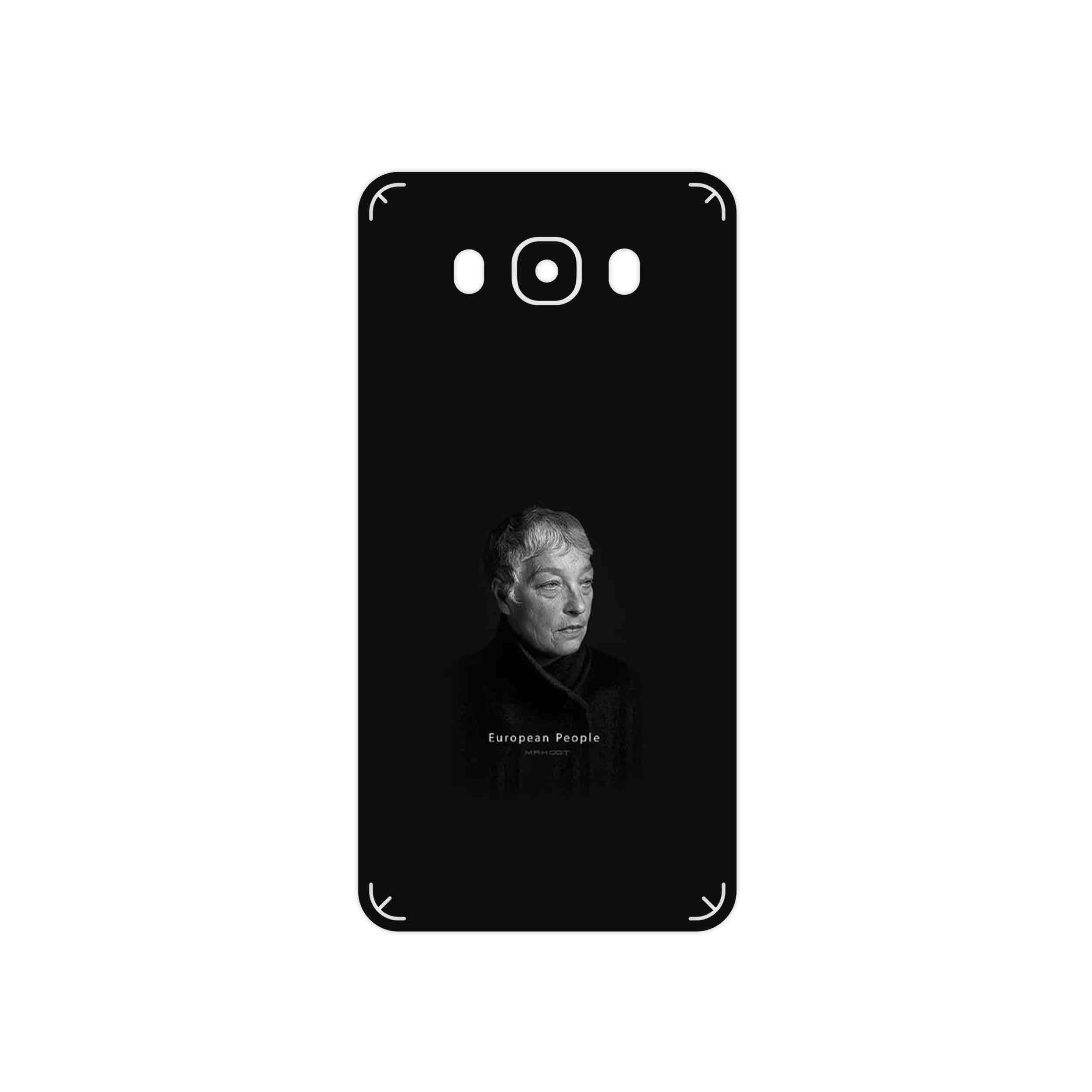 برچسب پوششی ماهوت مدل Portrait of a European Woman مناسب برای گوشی موبایل سامسونگ Galaxy J7 2016