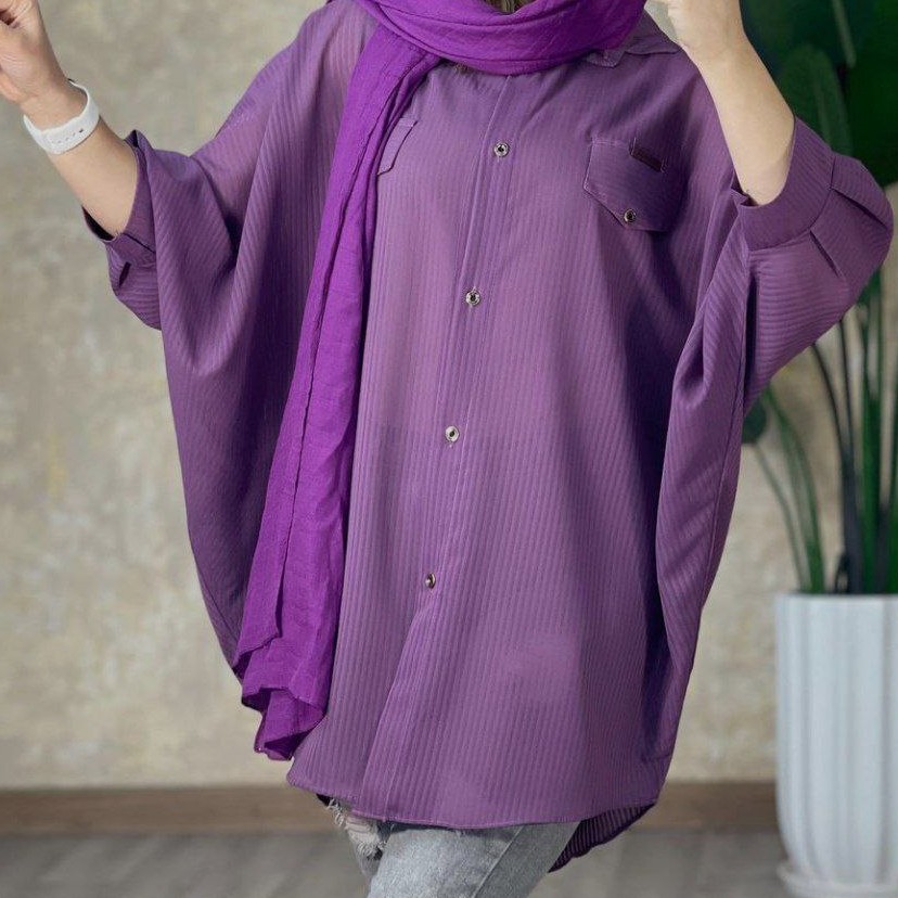 مانتو پانچ حریر میله ایپانچ زنانه