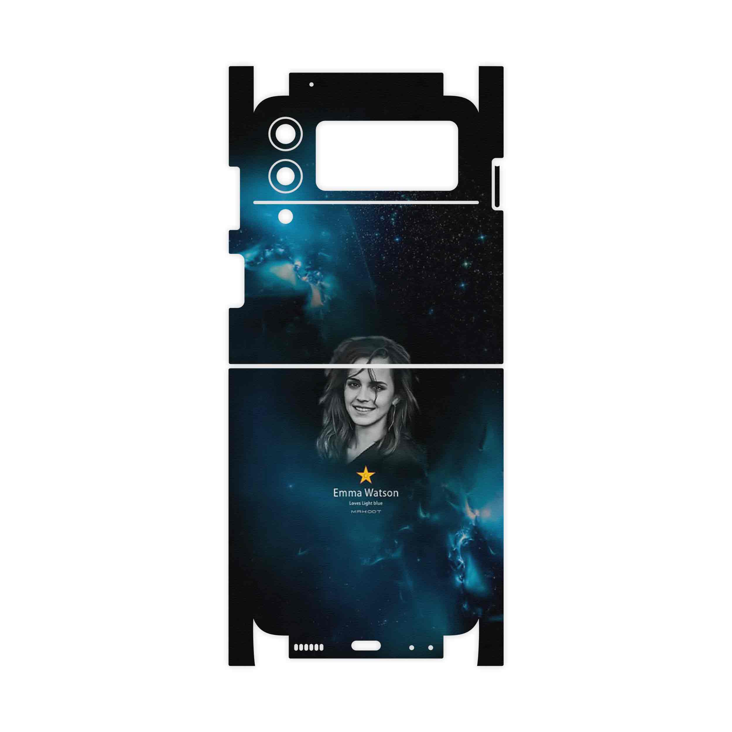 برچسب پوششی ماهوت مدل Emma Watson-FullSkin مناسب برای گوشی موبایل سامسونگ Galaxy Z Flip3 5G