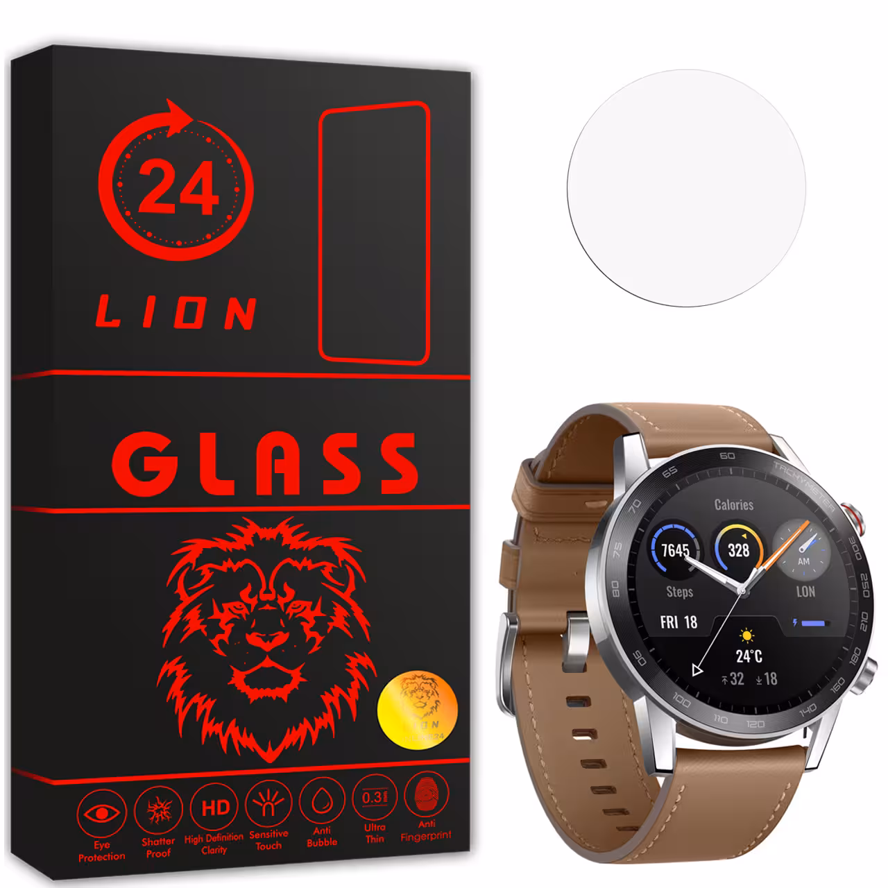محافظ صفحه نمایش لاین مدل RB007 مناسب برای ساعت هوشمند آنر Magic Watch 2 46mm