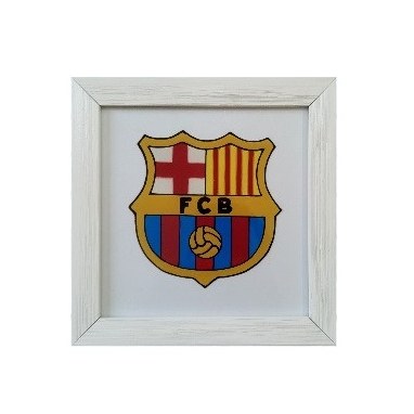 تابلوی ویترای طرح لوگوی بارسلونا