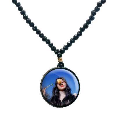 گردنبند پرمانه طرح تو ایس کد pmd.18413 مدل دو طرفه