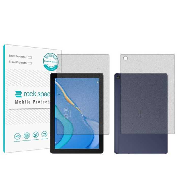 گلس صفحه نمایش و پشت تبلت هوآوی MatePad T 10 مدل نانو هیدروژل مات برند راک اسپیس کد LL