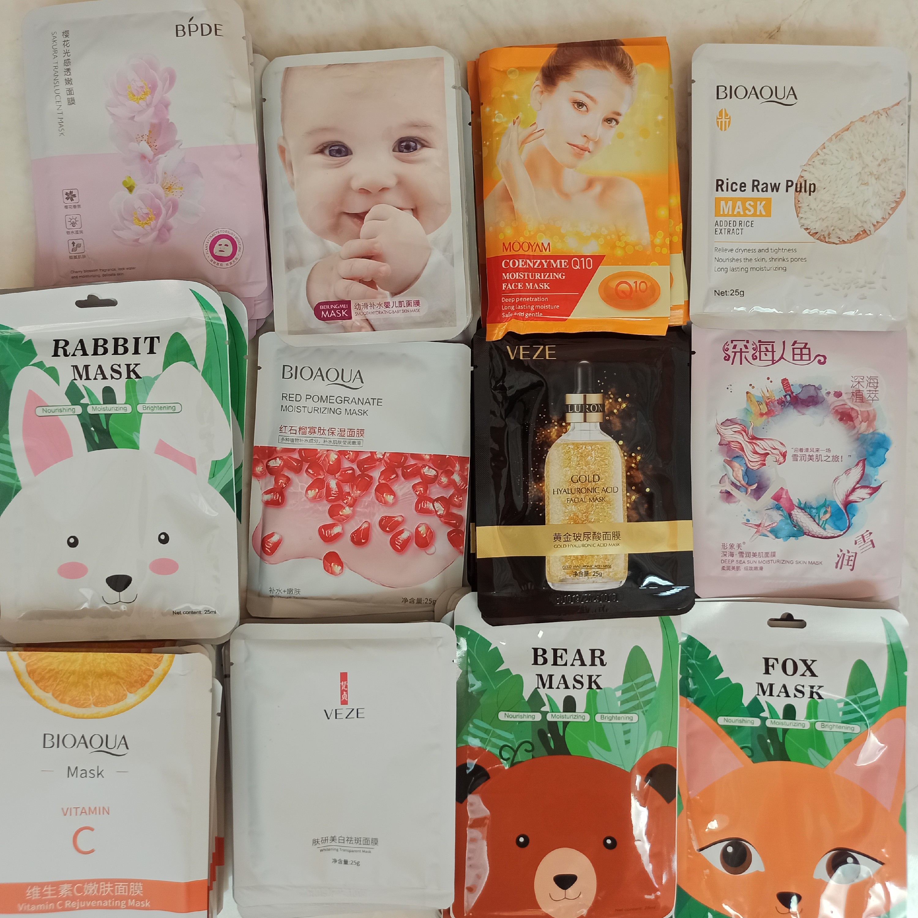 ماسک ورقه ای در برند و رایحه های مختلف