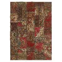 کلاژ فرش دستبافت شش متری مدل تکه دوزی کد 551424