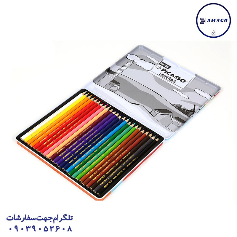 مداد رنگی 24 فلز پیکاسو