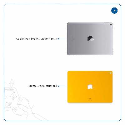 برچسب پوششی ماهوت مدل Matte-Deep-Mustard مناسب برای تبلت اپل iPad Pro 9.7 2016 A1673