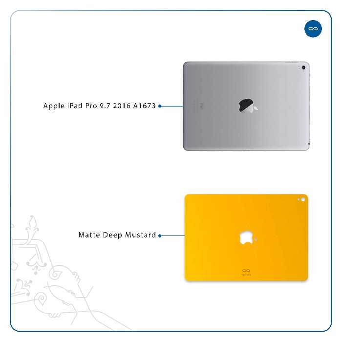 برچسب پوششی ماهوت مدل Matte-Deep-Mustard مناسب برای تبلت اپل iPad Pro 9.7 2016 A1673