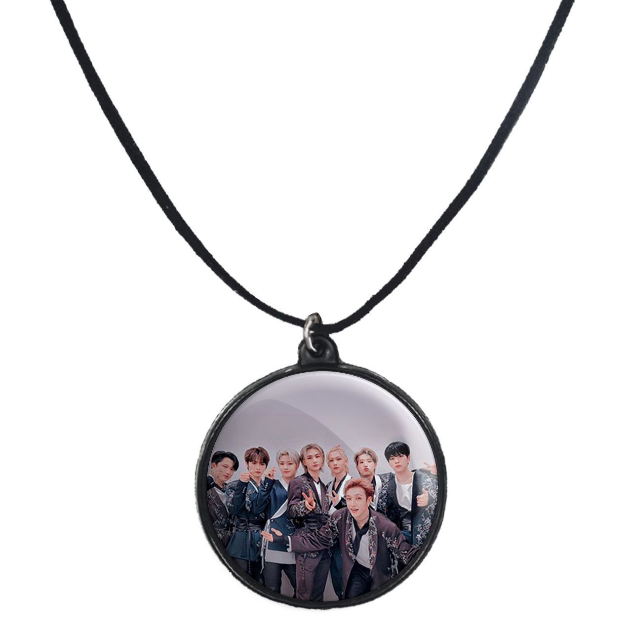 گردنبند پرمانه طرح straykids کد pmb.12124 مدل دو طرفه