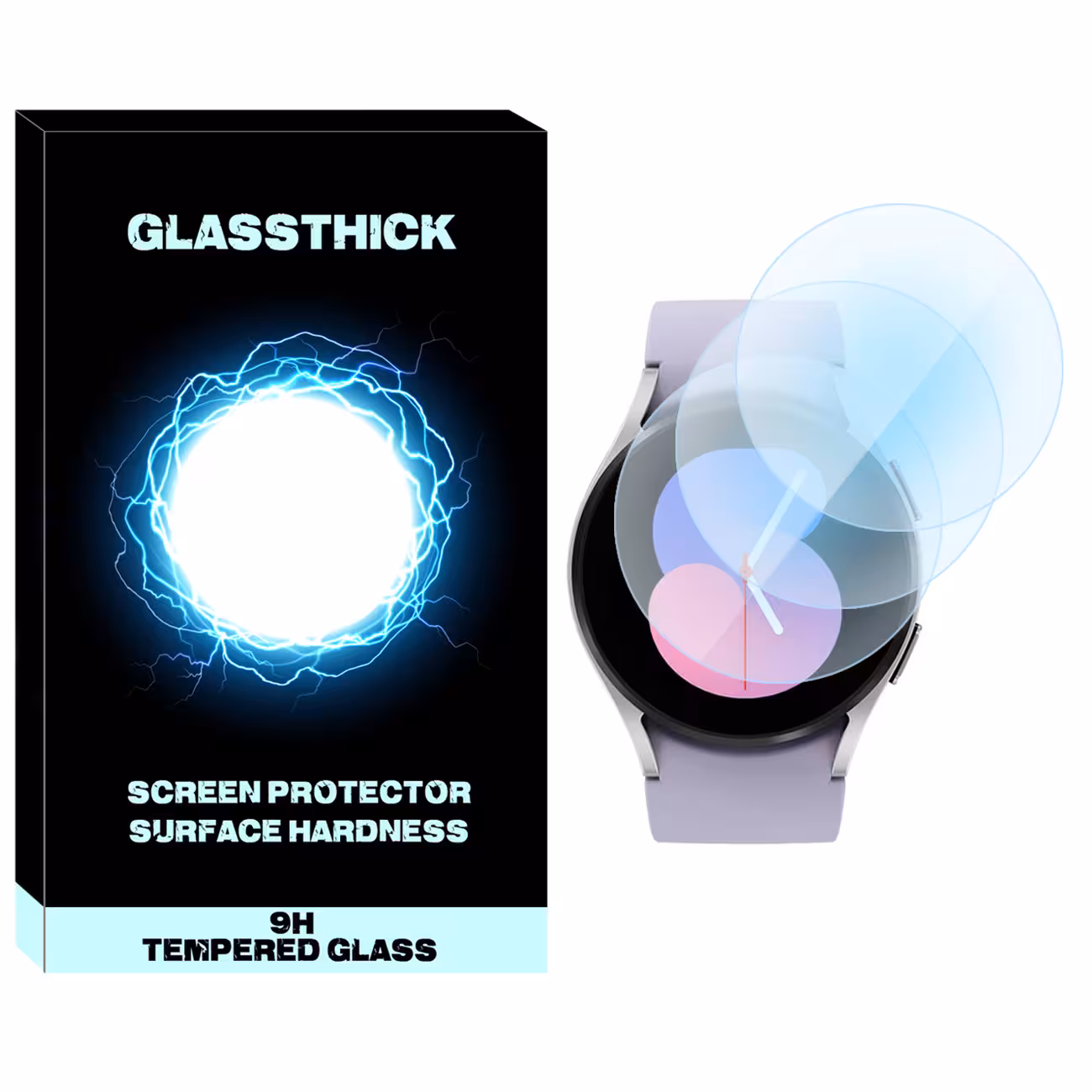 محافظ صفحه نمایش نانو گلستیگ مدل NGL مناسب برای ساعت هوشمند سامسونگ Galaxy Watch 5 40mm بسته سه عددی