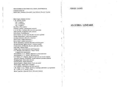 خرید و دانلود نسخه کامل کتاب Algebra Lineare