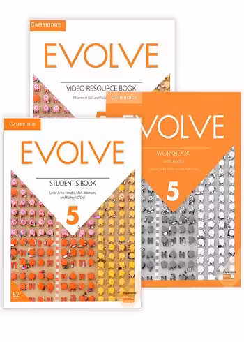 مجموعه کتاب Evolve 5 کتاب ایوالو 5 (کتاب دانش آموز  کتاب تمرین   کتاب ویدئو  فایل صوتی)