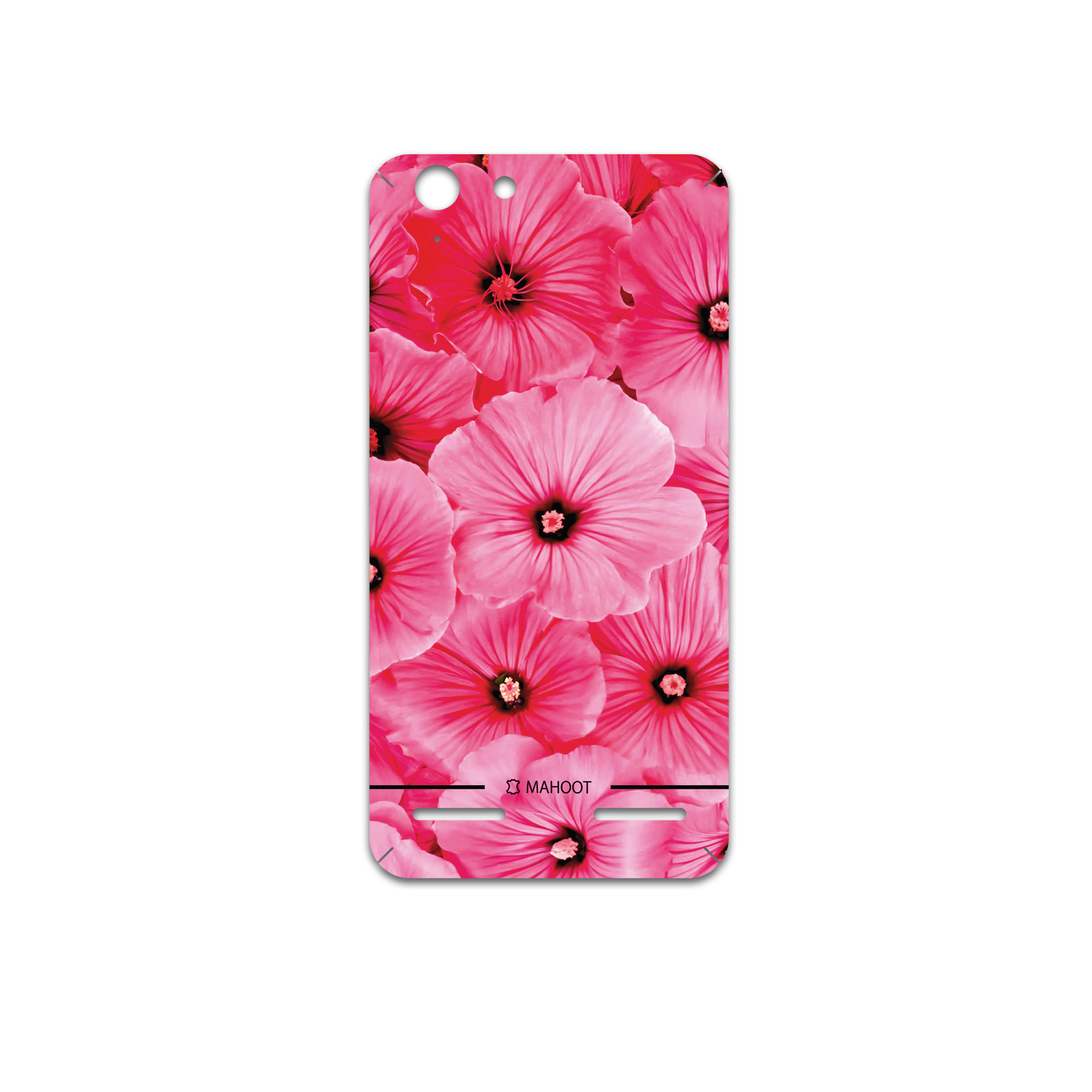 برچسب پوششی ماهوت مدل Pink-Flower مناسب برای گوشی موبایل لنوو Vibe K5 Plus