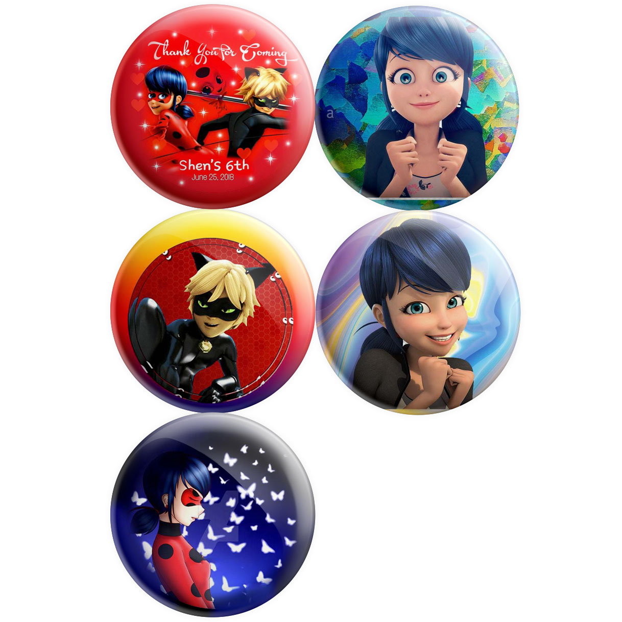 پیکسل پرمانه طرح کفشدوزکی کد pmg5.13539 مجموعه 5 عددی