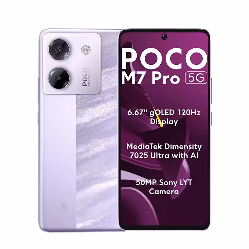 گوشی موبایل شیائومی مدل Poco M7 Pro 5G دو سیم کارت ظرفیت 256 گیگابایت و رم 12 گیگابایت | ناب ترین