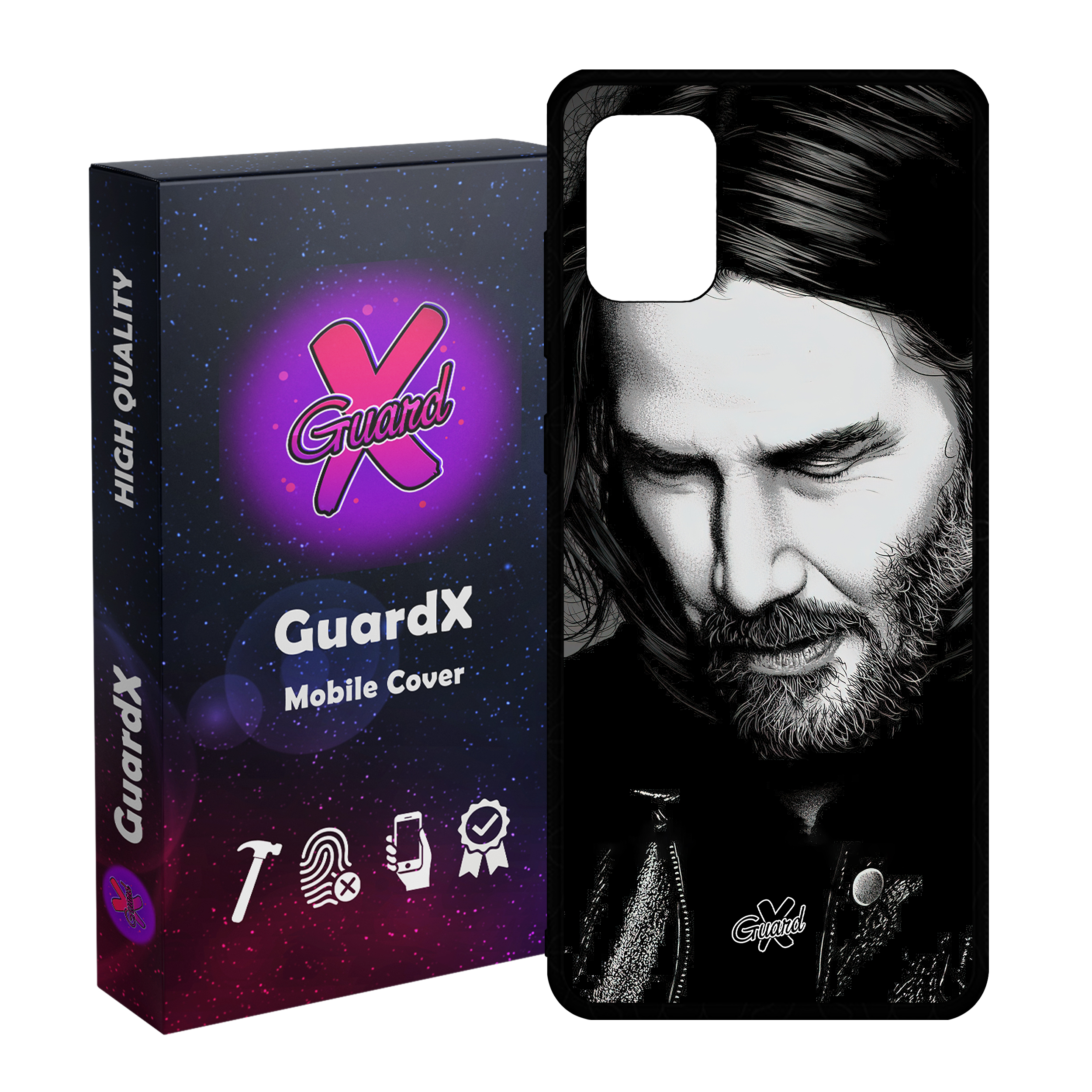 کاور گارد ایکس طرح جان ویک مدل Glass10498 مناسب برای گوشی موبایل سامسونگ Galaxy A71 4G