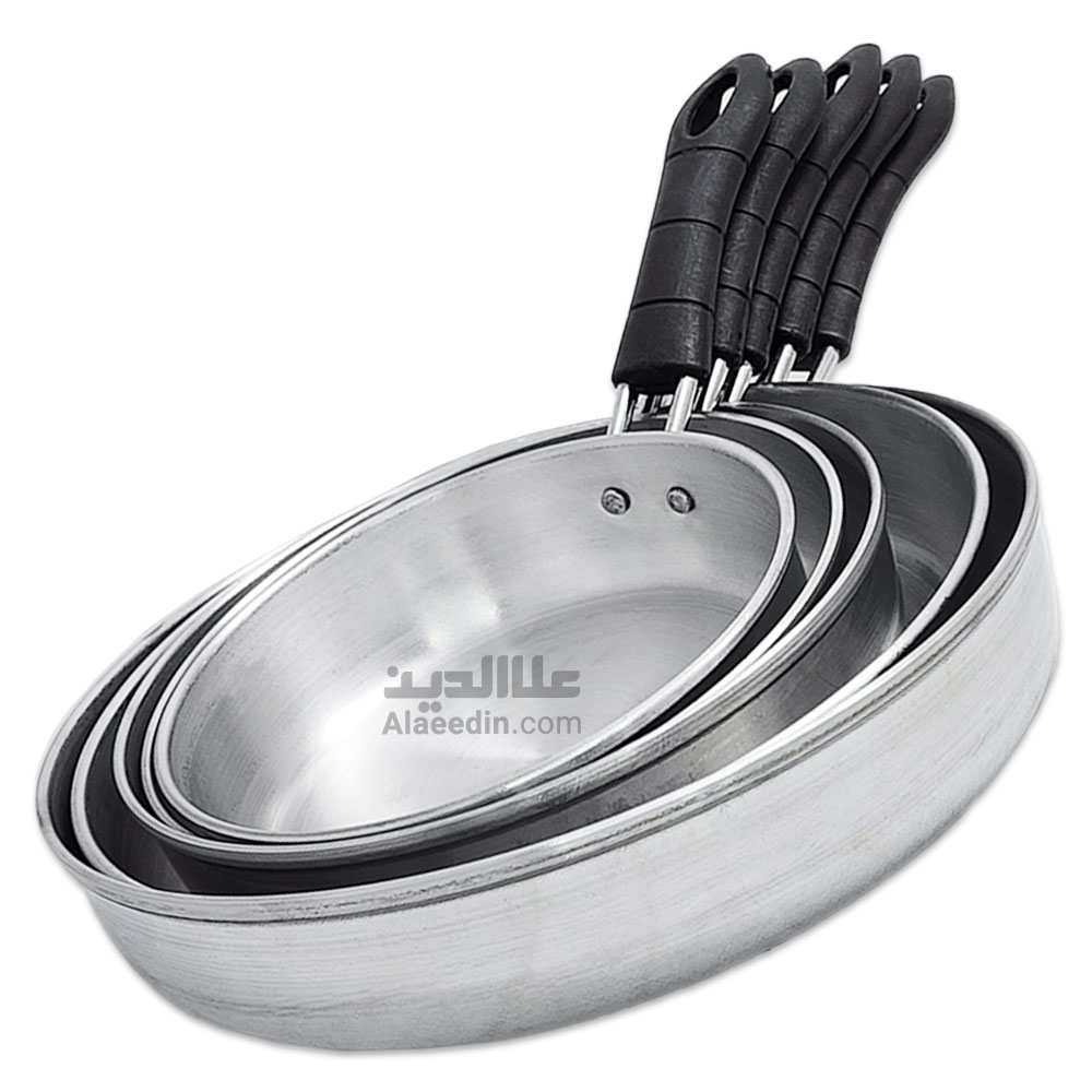 سرویس تابه و ماهیتابه 5 تکه روحی براق تک دسته بلند رستورانی