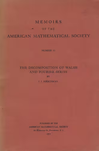 خرید و دانلود نسخه کامل کتاب The Decomposition of Walsh and Fourier Series